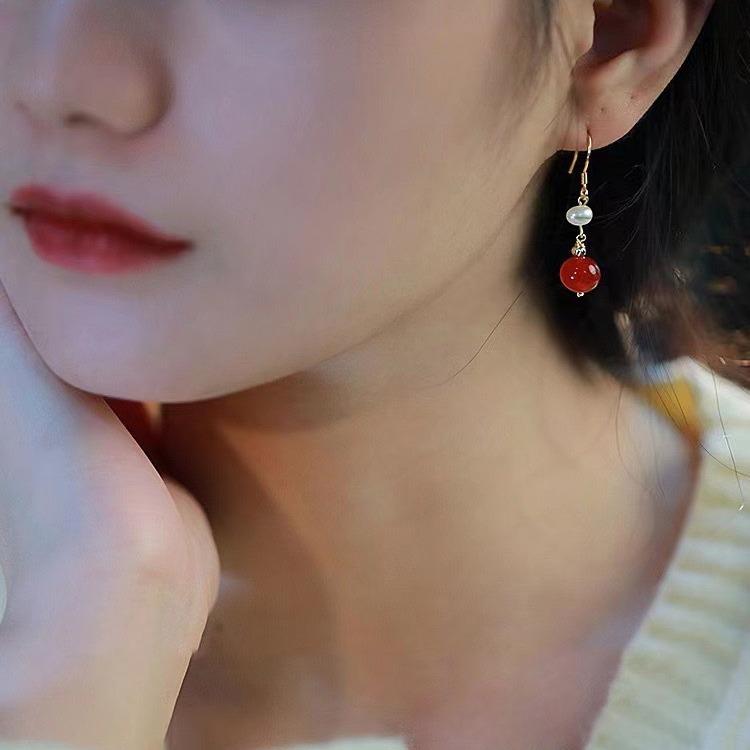 Agate Natural Pearl Fashion Women Daily Jewelry Lucky Gift
