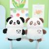 Cute Panda Plush Keychain Cozy Snow Mink Fur Stuffed Toy Accessory Bag