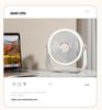 2026 Portable USB Charging Clip-on Desktop Fan with Light for Dorm Use