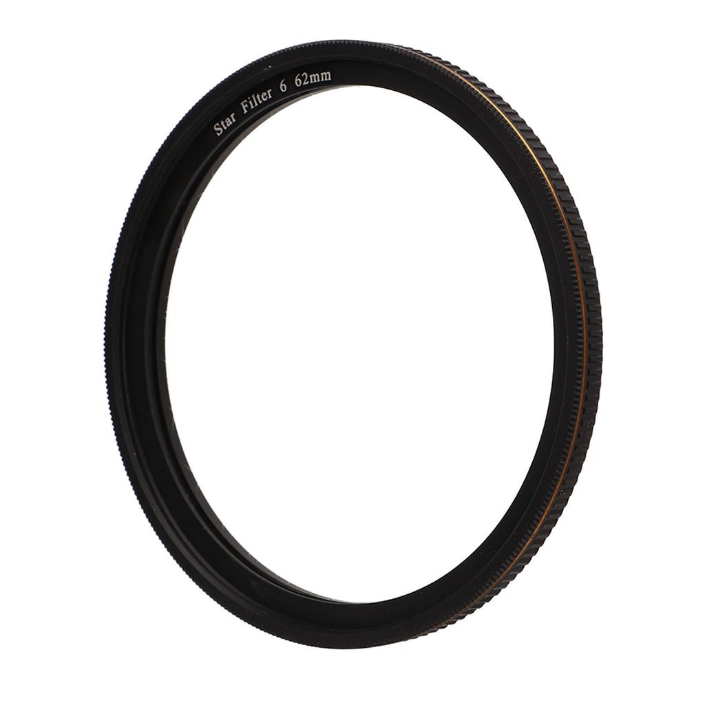 Star Filter 6 Line High Definition Coating Adjustable Cross Screen Starburst Effect Filter for Camera