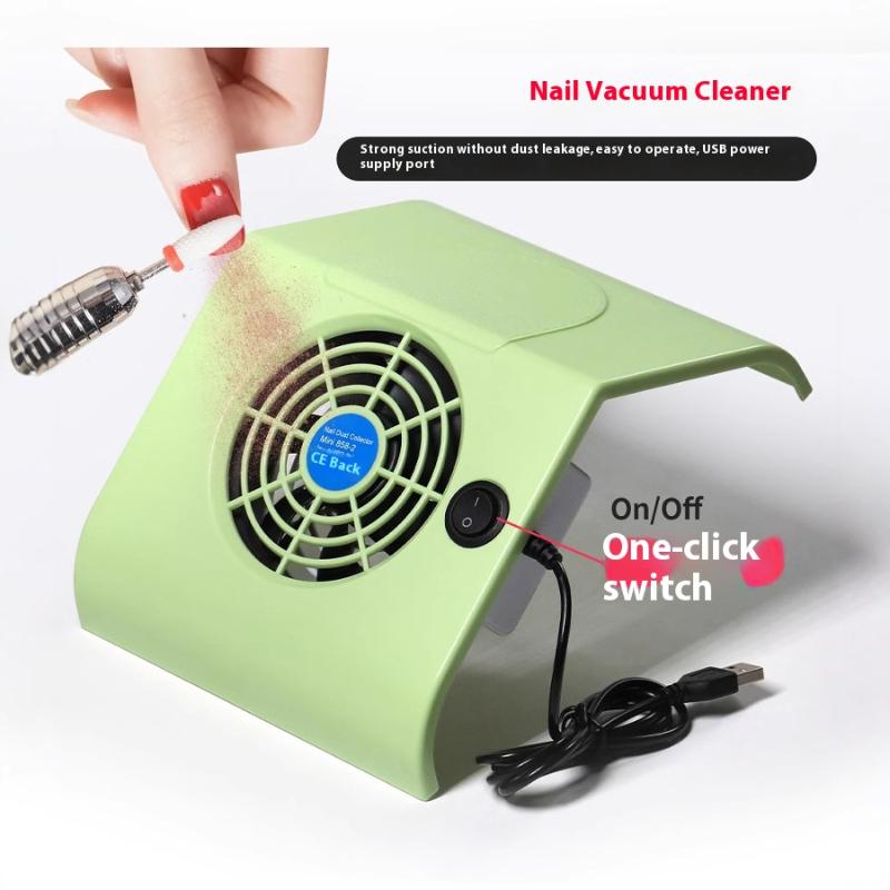 Professional Powerful Nail Duster Exhaust Fan For Nail Art Vacuum Collector Gel Nail Duster For Nail Art Salon Equipment