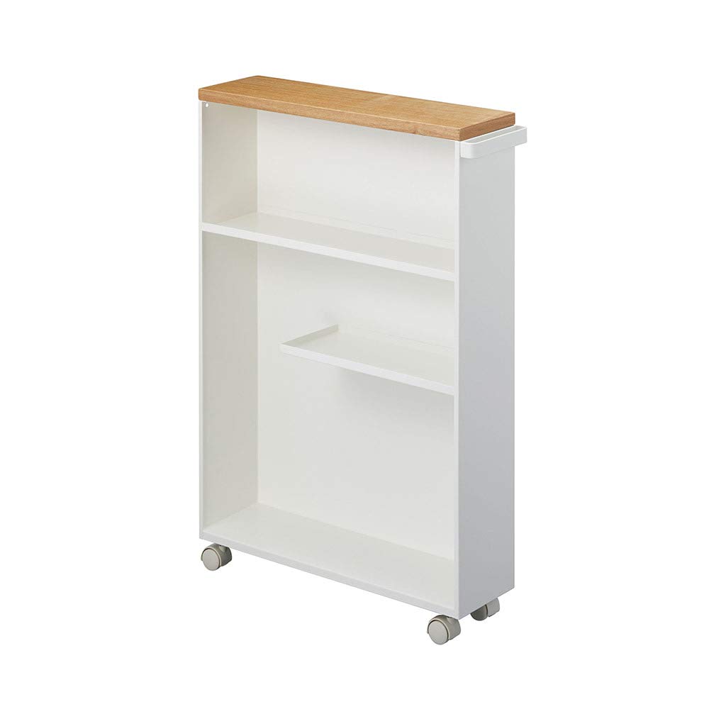 tower Slim Toilet Rack with White 4306 [Yamazaki Industries] Handle,