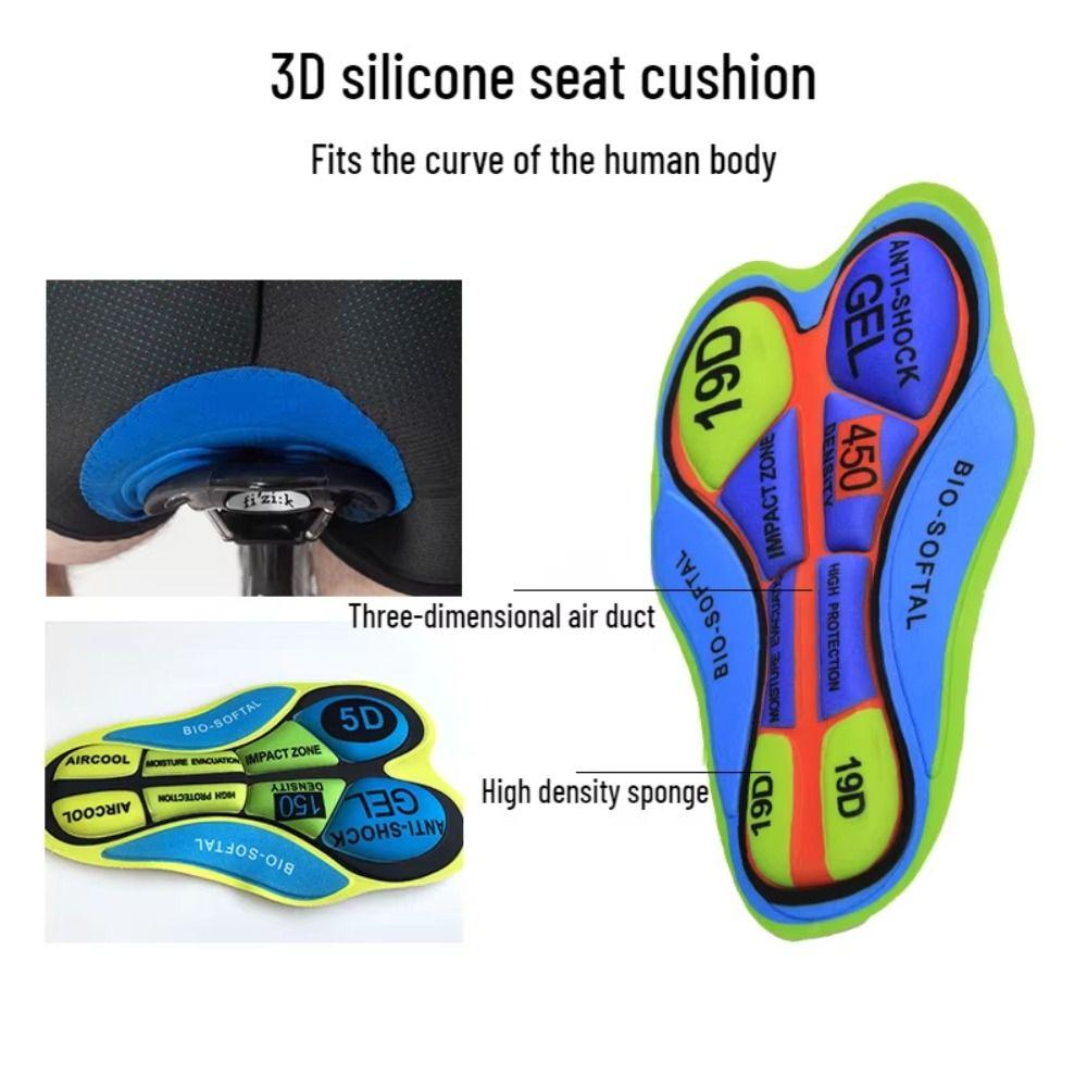 Breathable Hole Men Cycling Gel Pad 12D 19D 20D Bicycle Seat Cushion Cycling Pants Pad  Male Female