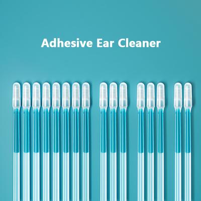 24Pcs/Box Disposable Sticky Ear Swabs Pick Reusable Ear Cleaner Soft Ear Wax Removal Tool Earwax Remover For Olders Adult Kid