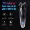 Electric Shaver Blacks IPX7 Waterproof Razor Wet And Dry Dual Use Face Beard Battery Digital Display For Giving Gifts To Boys