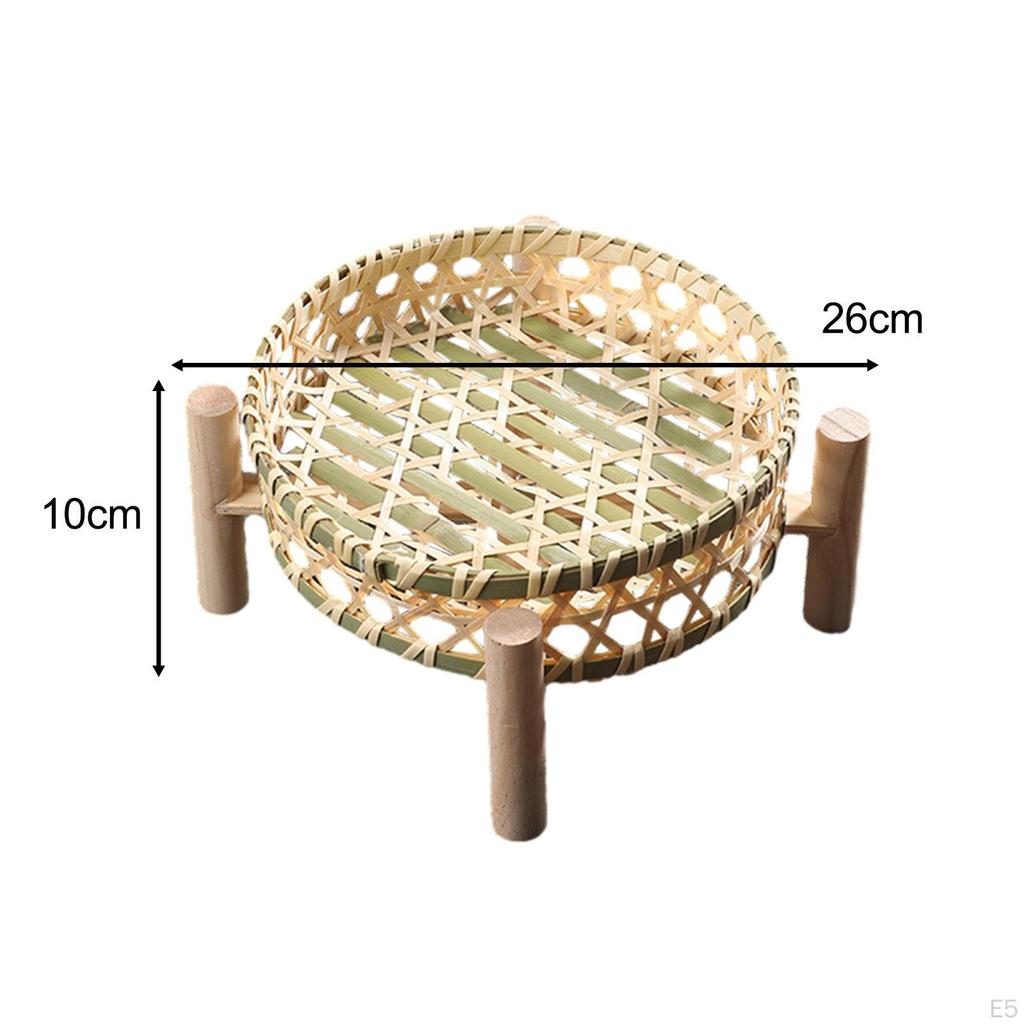 Zestaw tac bambusowych do spożywania posiłków na świeżym powietrzu i rozrywki