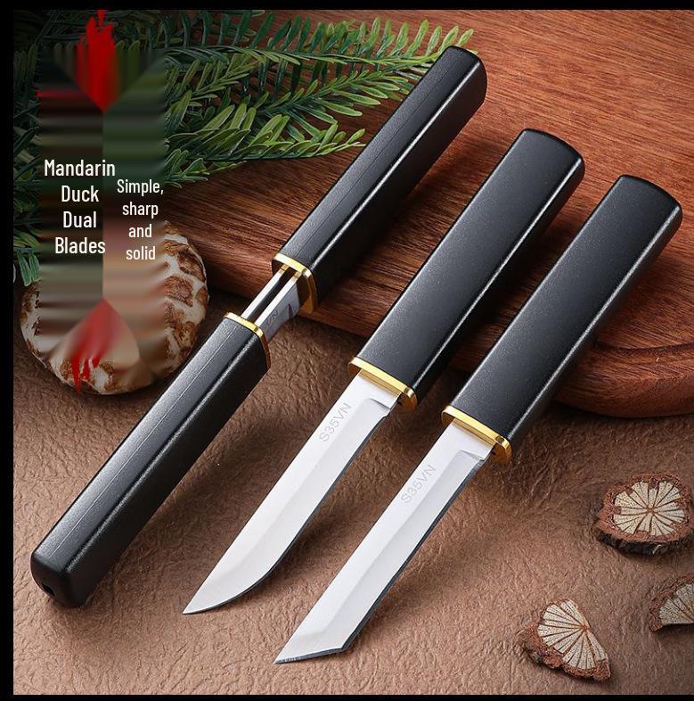 

Многофункциональный набор ножей «Дракон и Феникс»: Острые, высокотвердые ножи для фруктов и мяса для бытового или уличного использования.