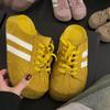 Retro Bag Head Half Slippers Women's Outer Wear Spring and Summer New One-pedal Lazy Shoes Without Heel Casual