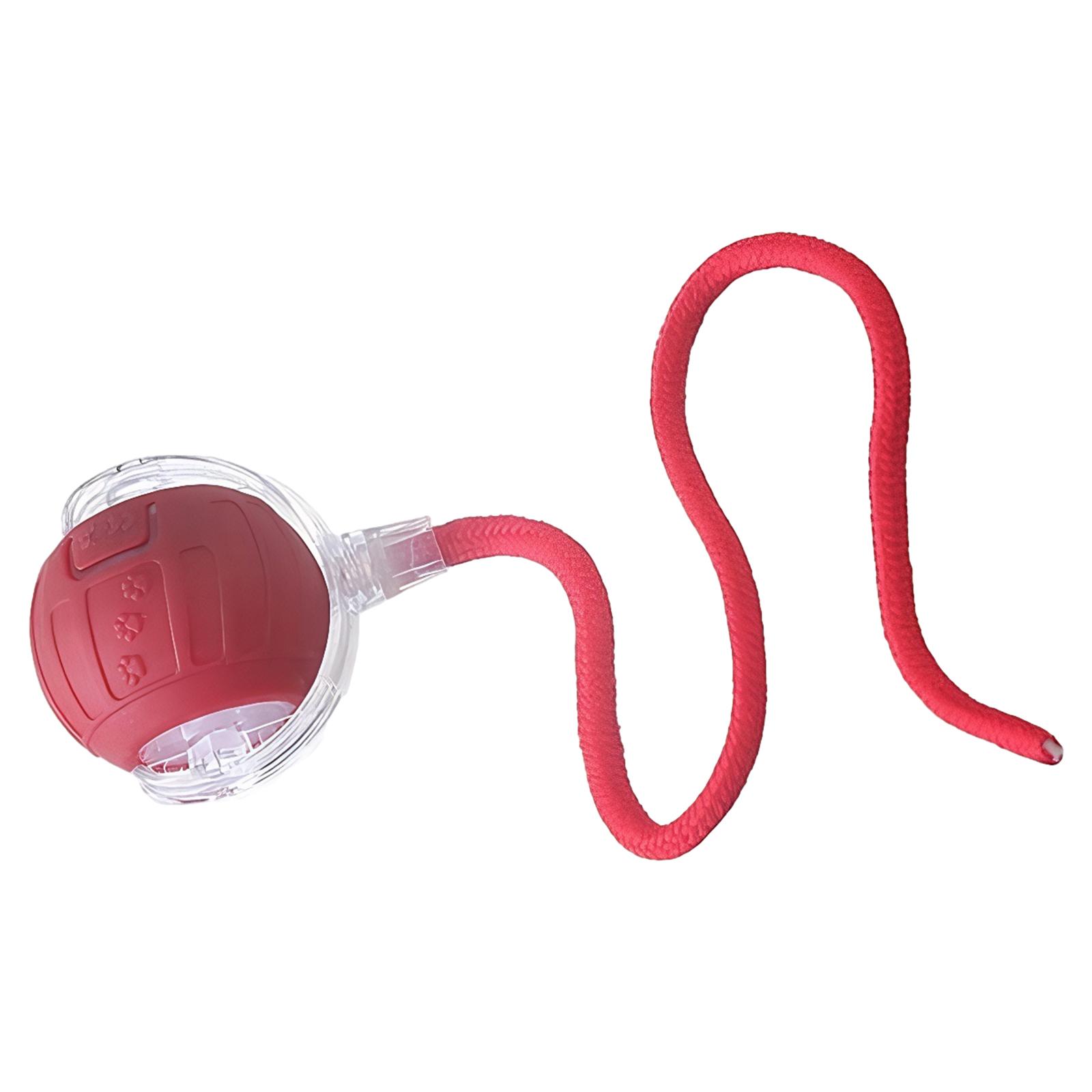 

Автоматический катящийся мяч, перезаряжаемые игрушки для обогащения кошек с катящимся хвостом, мяч для питомцев для маленьких/средних/больших кошек, чтобы занять их красный