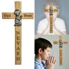 Crucifix Ornament Wood Blessing Gift For Children Easter Baptisms Or Birthday Present Safe and Friendly