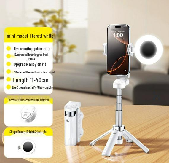 3-in-1 Portable Selfie Stick & Phone Holder for Vlogging and Streaming