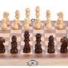 3in1 Portable Wooden Chessboard Folding Board Chess Game For Party Family Activities (29*29cm)