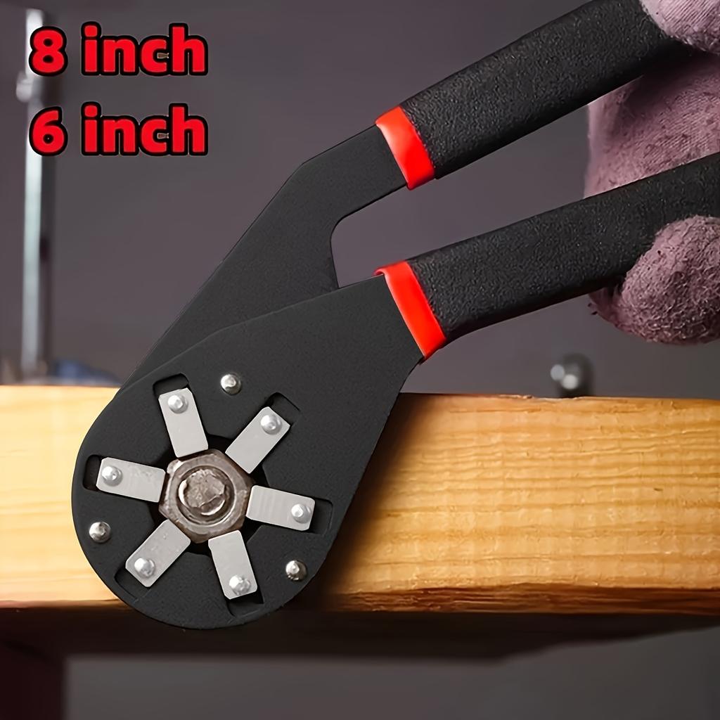 Professional Heavy-Duty Adjustable Wrench - Wide Jaw, All-in-One Tool for Plumbing & Home Fixes.