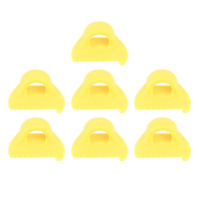 7PCS 2mm Stitch Templates Sewing Finger Ruler Thumb Guide Measuring Tool for Quilting Stitching Seam Finishing Yellow