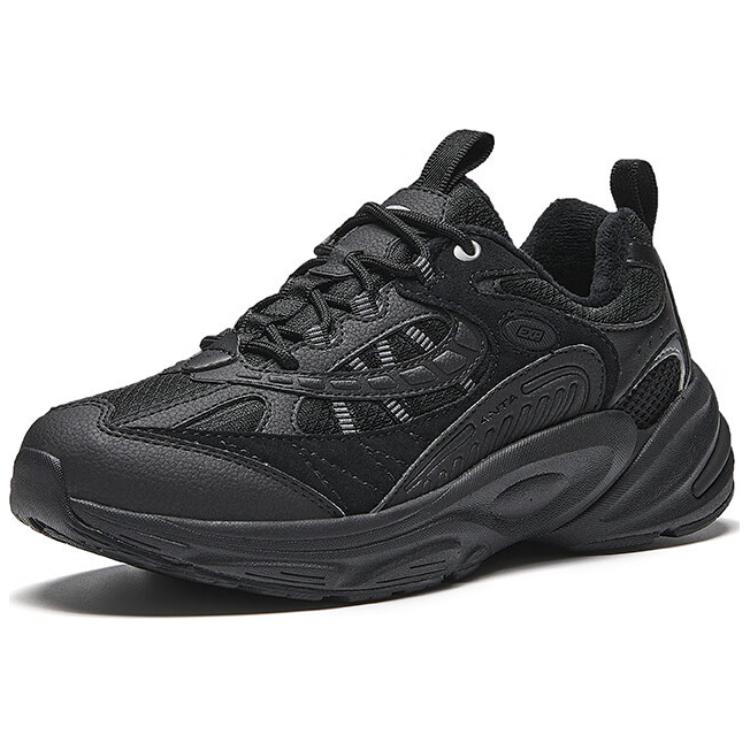 ANTA Dad Shoes 6.0 Men Retro Trendy Casual Shoes All Black 922445585-6