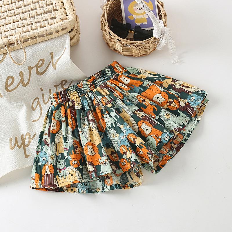 Girls' Floral Cotton Skirt - Summer Bloom Edition