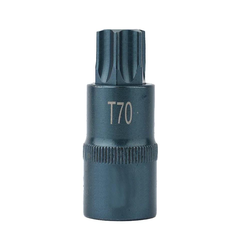 1/2 Inch Torx Screwdriver Bit Screwdriver Drive Socket T40 T45 T50 T55 T60 T70 Screwdriver Bit Tool For Ratchet Wrenches