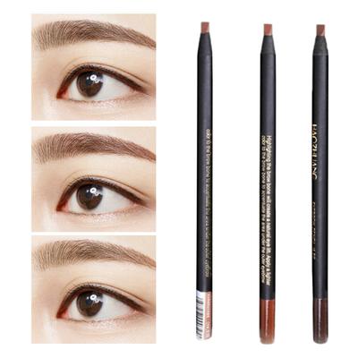 Modischer Augenbrauenstift, wasserfest, einfach zu färben, Entenschnabel-Augenbrauenstift für Frauen mit glatter Linie für Mädchen