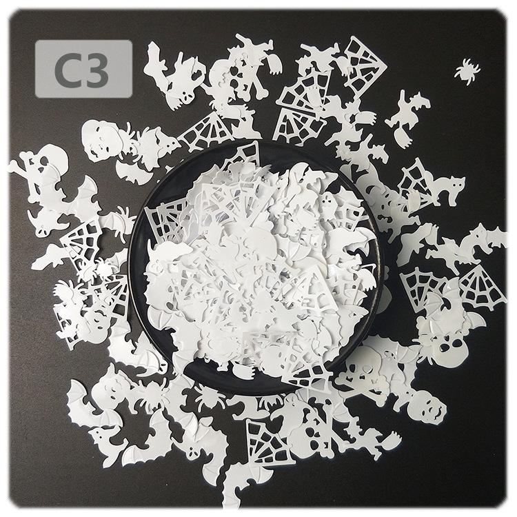 Yaleduo Halloween Skull Spider Pumpkin Sequin Accessories for Costume Photography