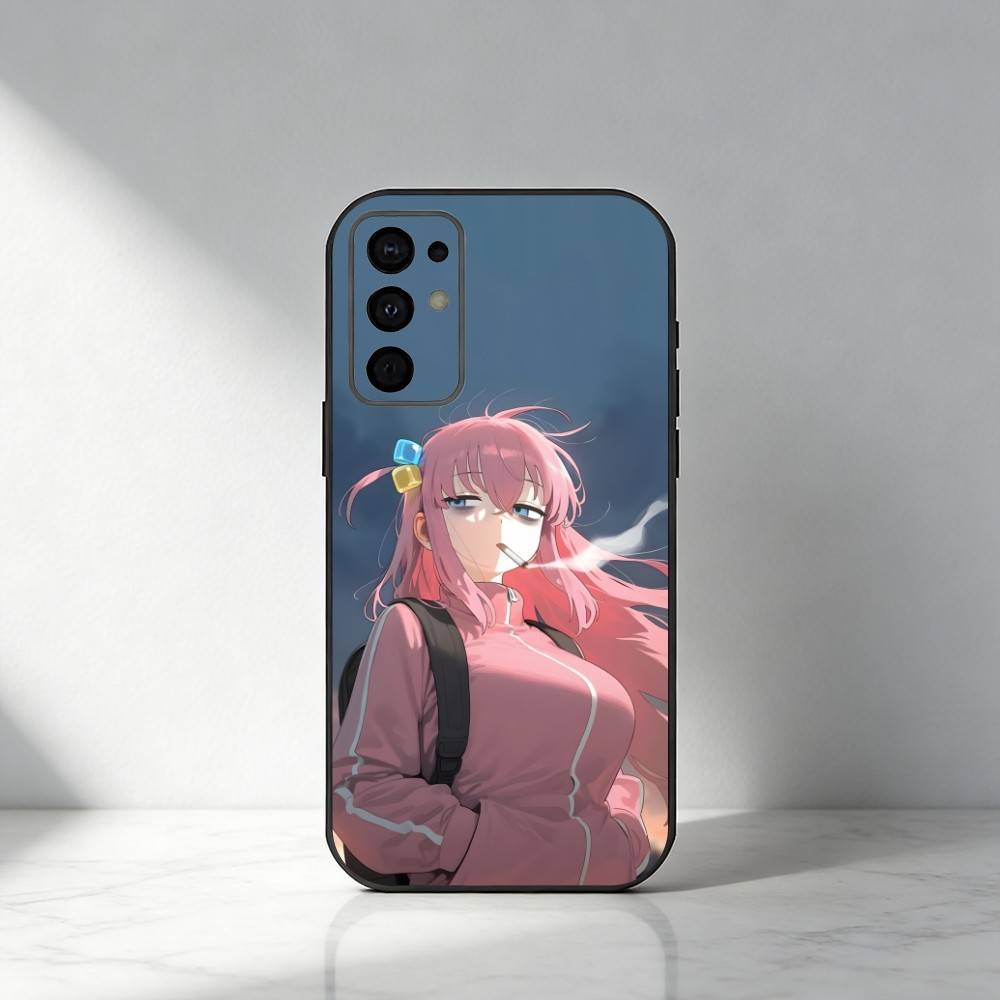 B-t-R Anime Bocchi H-Hitori Gotou  Phone Case For Samsung S25,S24,S21,S22,S23,S20,Ultra,S26,Plus,Fe,Note,5G Black Cover
