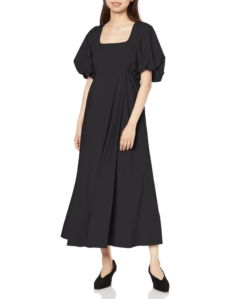 String volume broad dress LWFO234078 BLK [Lily Brown] Women's