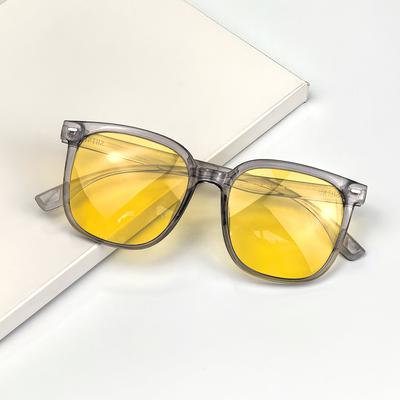 SHINU Progressive Night Vision Glasses Man Acetate Frame Night Driving Glasses Blocking Blue Light Lenses for Office Working