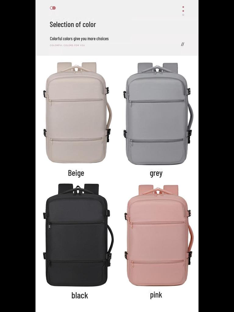 Versatile Large-Capacity Travel and Business Backpack with Multi-Layer Storage