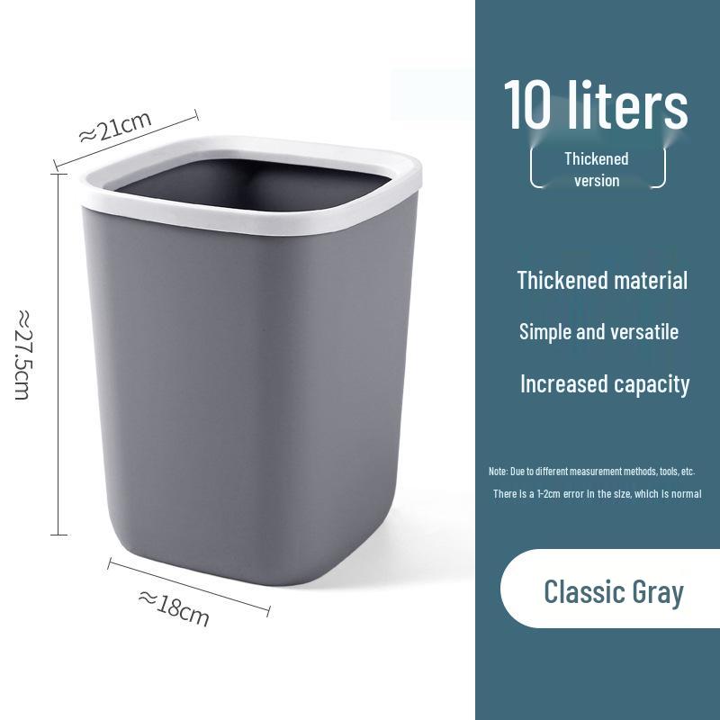 Nordic Style Large Trash Can for Home - Living Room, Bedroom, Kitchen & Bathroom