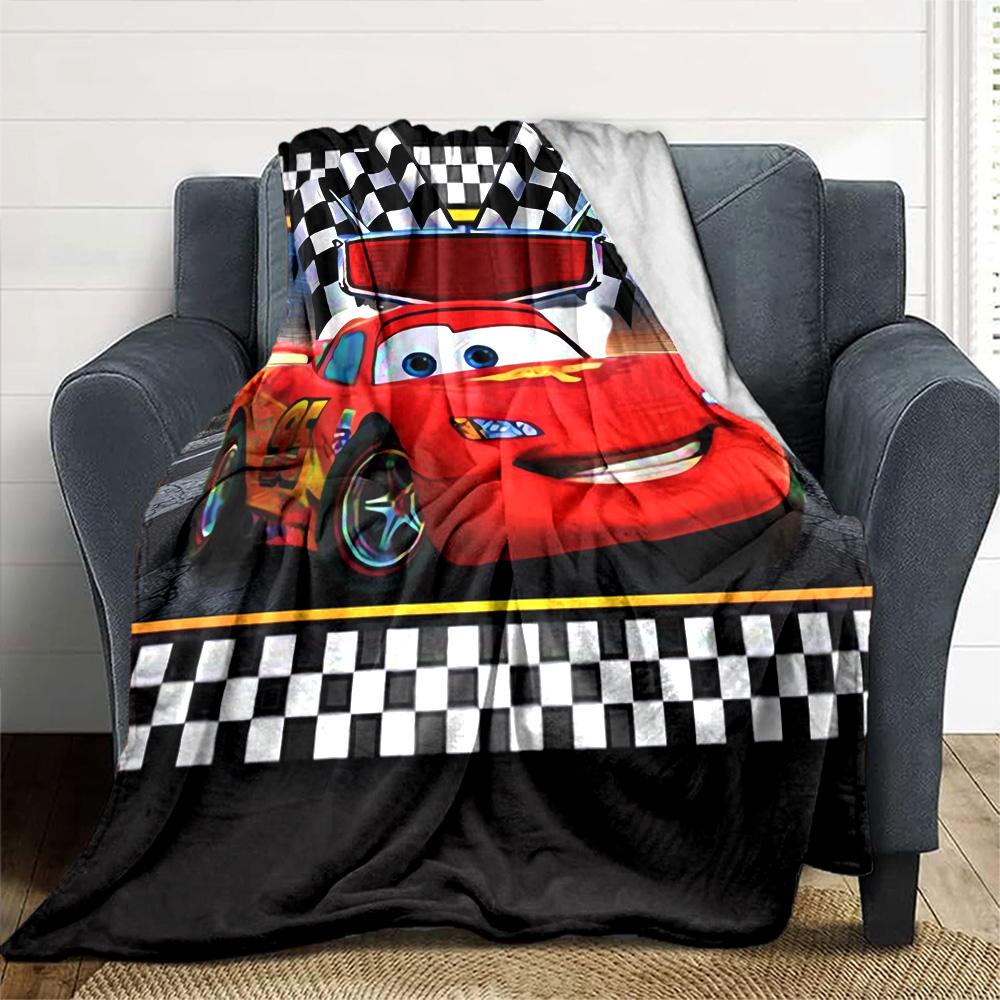 Cars Adventure Flannel Blanket Super Soft Warm Cozy Blanket For Sofa Bed Office Travel Allseason Home Decor Gift