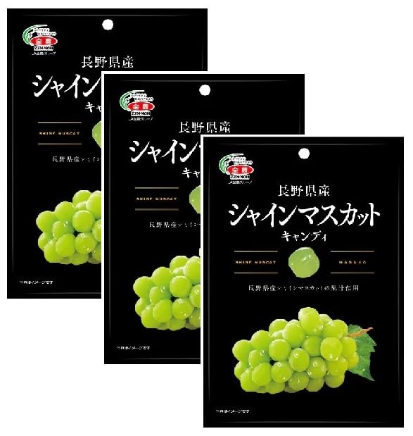 

Конфеты Shine Muscat из префектуры Нагано 50 г x 3 пакета Набор конфет Candy Shine Muscat Fruit Juice Used [Оптовая закупка]