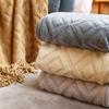 1pcs Knitted Sofa Throw Blanket Office Home Nap Blanket Household Sofa Decorative Blanket Cozy Soft Warm Throw for Daily Use
