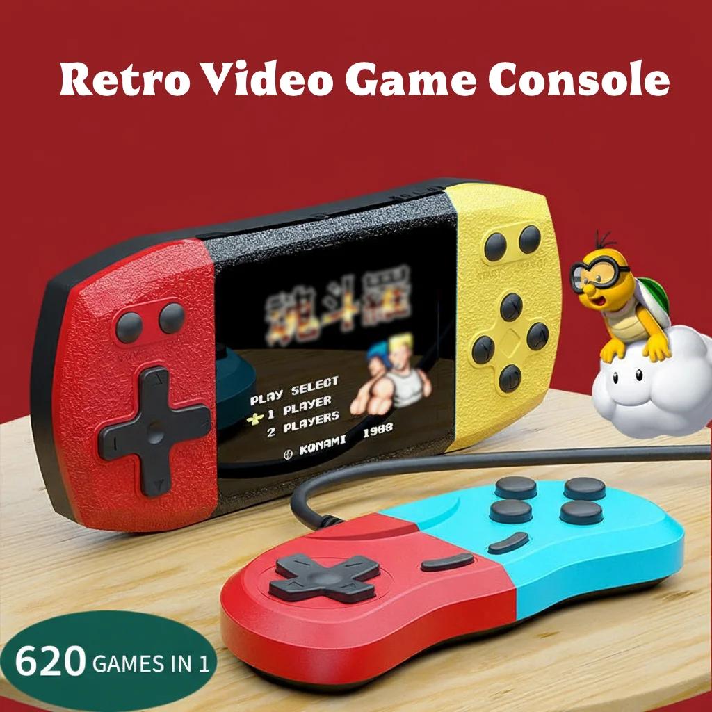 Retro Video Game Console Built in 620 Classic Games 2.4 Inch Portable Handheld Game Player Rechargeable Console AV Ouput
