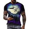 Vintage Sport Bicycle Bike Graphic T Shirts Men 3D Print Mens Tee Tops Short Sleeve O-Neck Sport Tops Tee Streetwear Men Clothes