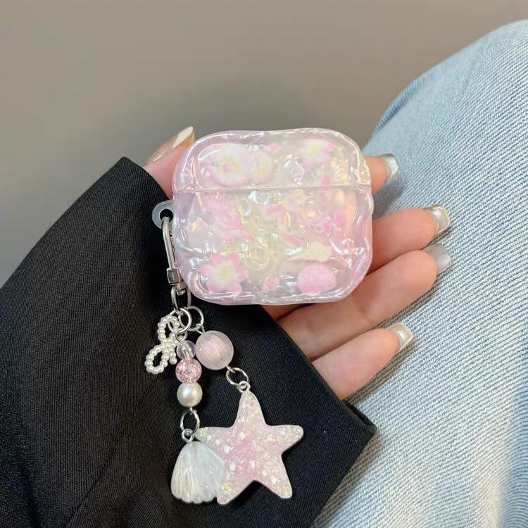 Conch shell pattern is suitable for AirPodspro1 earphone cover Apple Bluetooth protective case 1st generation 1 soft silicone men and women