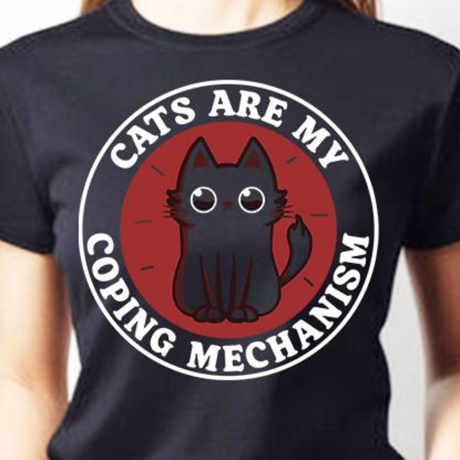 Cats, Stress, coping Unisex t-shirt 2XL