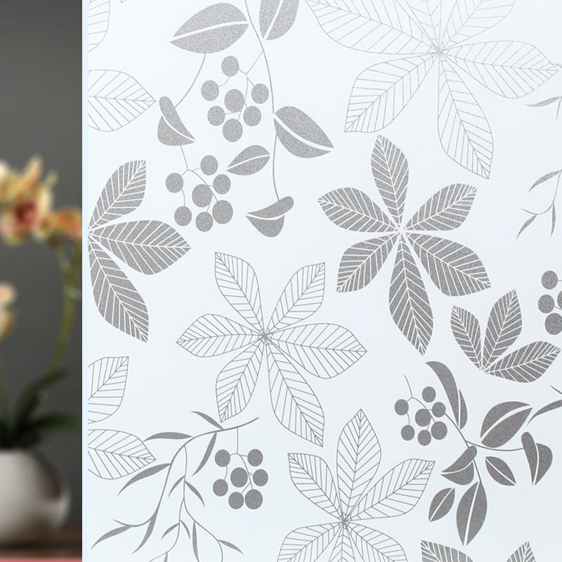 Window Film Privacy 3D Decorative Window Vinyl Static Cling Window Sticker Non-Adhesive Stained Removable Glass Window Decals