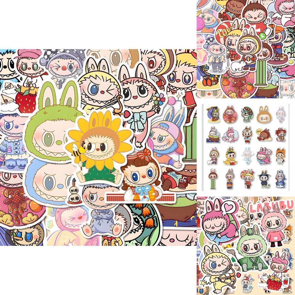 Adorable Labubu Stickers Set Of 80 For Kids And Crafting Enthusiasts