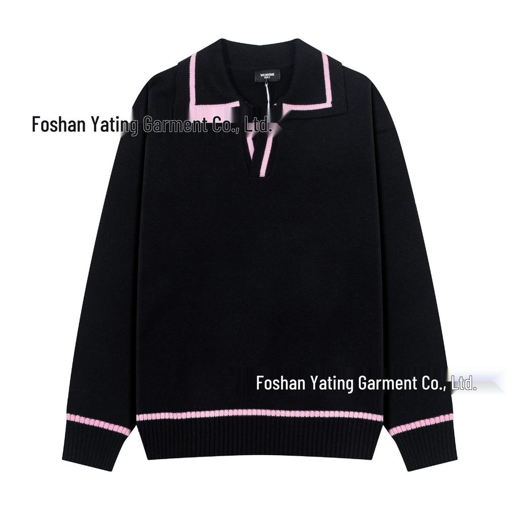 25th Anniversary Logo Embroidered Wool Knit Zip-Up Hoodie Sweater