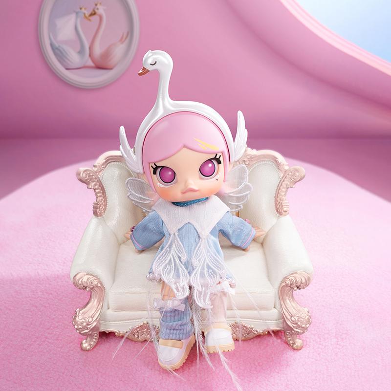New POP MART MOLLY Transformation Swan Trendy Figures 13cm PPMT-2402-0029