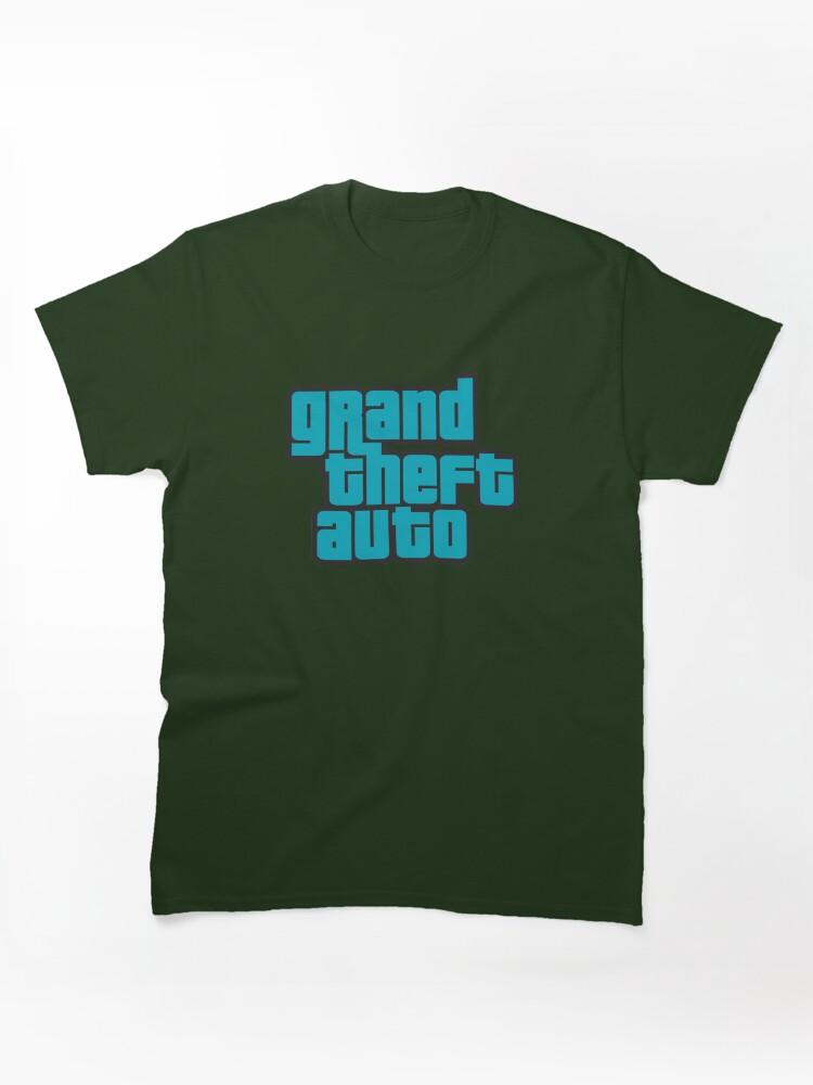 Grand Theft Auto GTA Grand Theft Auto Logo Cool Blue Classic T-Shirt