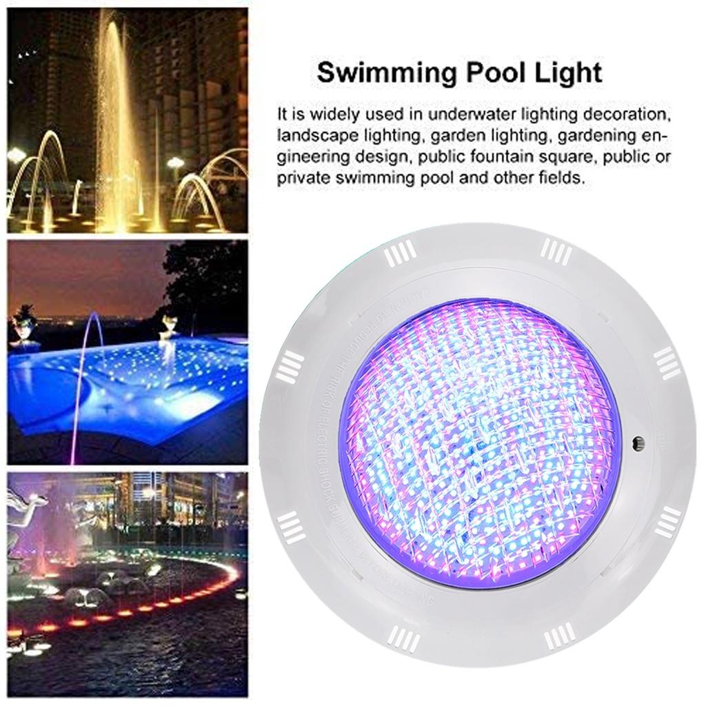 IP68 RGB LED Swimming Pool Light 360/460LED Waterproof AC12V Outdoor Underwater Lamp Pond Spotlight with Remote Control
