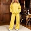 Women's Two Piece Hoodie and Pants Set, Casual Outfit with Pockets, Fall Winter Comfortable Sweatsuit