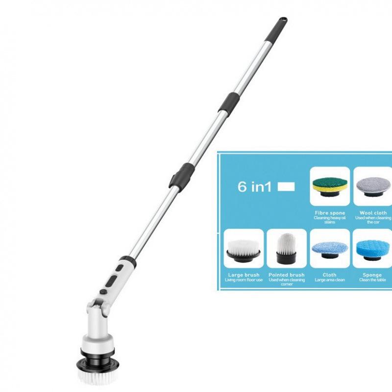 Electric Rotating Multi-functional Foldable Cleaning Brush for Kitchen and Bathroom