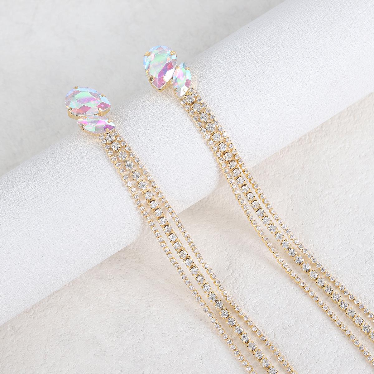 

Женские серьги-пусеты с очень длинной кисточкой - Европейская и американская мода, Аксессуар для вечернего платья, Трендовые и универсальные