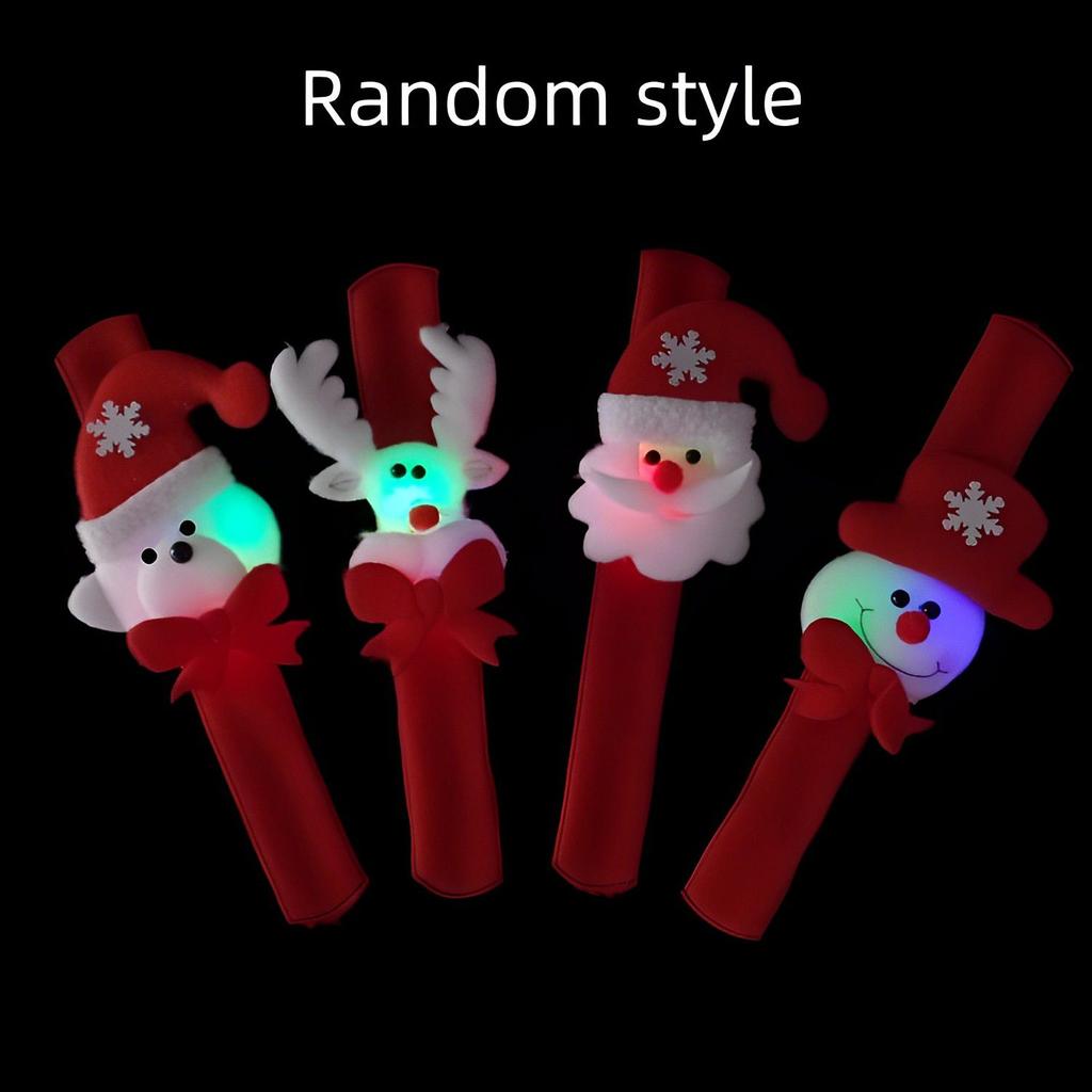 Slap Christmas Bracelets Light Up Wristbands Concert Party Decoration Favors