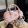 2025 New Niche Design Temperament Lychee Pattern Portable Pillow Bag Foreign Style Versatile Simple Commuter Messenger Women's Bag