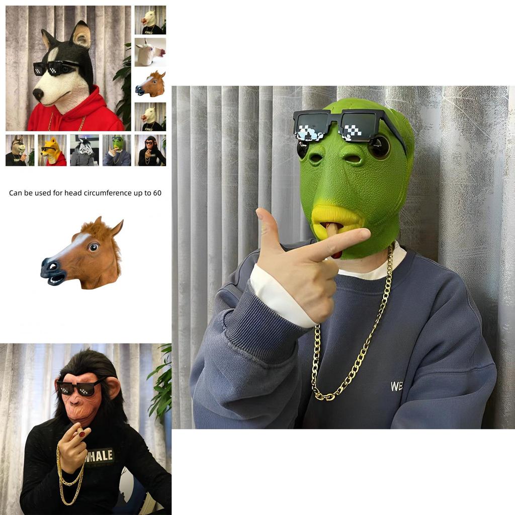 Natural And Eco-friendly Horse Head Mask For Halloween And Costume Parties