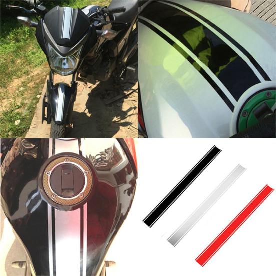 Motorcycle Sticker Decorative Self-adhesive 50cm Stripe Pinstripe Tank Decal Reflective DIY Decoration