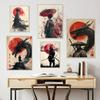 Japanese Landscape Samurai Geisha Bonsai Torii Gate Sakura Art Poster Canvas Painting Wall Prints Picture for Room Home Decor