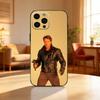 A-Arnold S-Schwarzenegger Phone Case For iPhone17,16,15,14,13,12 Plus,Max Soft Silicone Black Cover